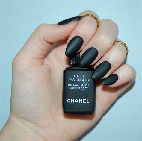 black matte chanel nail polish